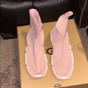 Pink Women's High-Top Sock Sneakers